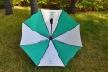 Precio barato personalizado pongis protección UV paraguas de palo