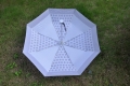Paraguas blanco 3 veces de tamaño estándar abierto manual personalizado