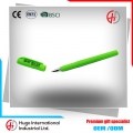 Alta calidad publicidad verde 0,5 mm bolígrafo plástico